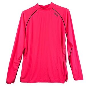 DrSkin Mens 2XL Neon Pink Long Sleeve Performance Shirt Compression Athletic